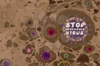 Coronavirus pandemy warning. Stay home on quarantine. Covid-19 epidemy.