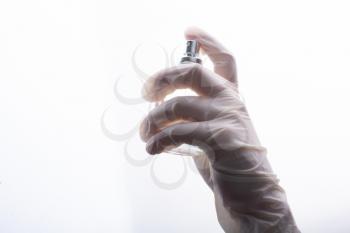Coronavirus prevention sanitizer spray for hand hygiene