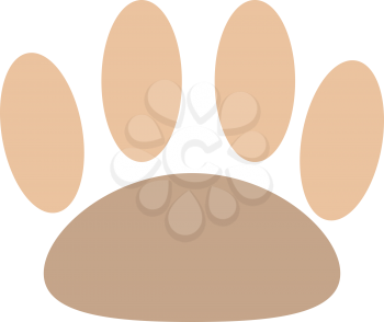 Animal footprint it is color icon . Simple style .