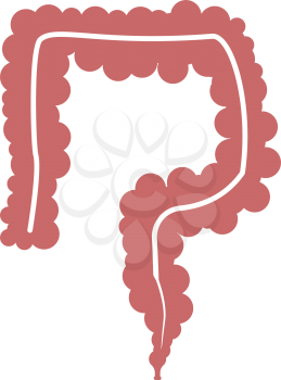 Intestine  it is icon . Simple style .