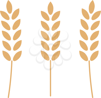 Wheat  set  it is color icon . Simple style .