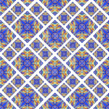 Portuguese azulejo tiles. Blue and white gorgeous seamless patterns. For scrapbooking, wallpaper, cases for smartphones, web background, print, surface texture, pillows, towels, linens, bags, T-shirts