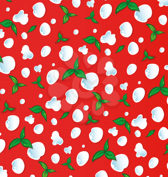 the real Italian pizza pattern background. vector illustration