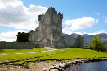 Ross Castle on a sunny morning, County Kerry, Ireland