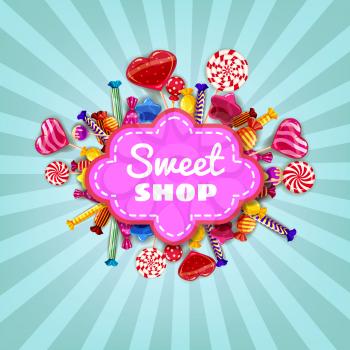 Sweet Shop Candy background set of different colors of candy, candy, sweets, chocolate candy, jelly beans