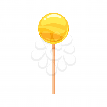 Lollipop, candy on a stick, sweet color round