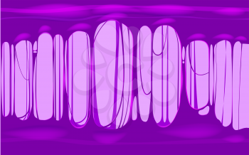 Sticky slime violet template banner with copy space. Popular kids sensory toy vector illustration
