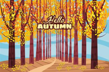 Hello autumn, Autumn alley, path in the park, fall, autumn leaves mood