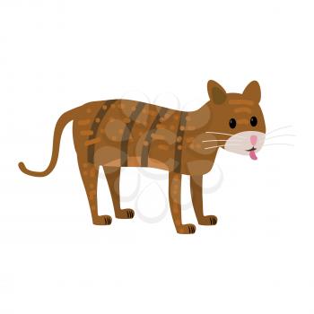 Cute cat, animal, trend cartoon style vector