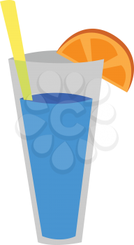 Blue lagoon cocktail 
