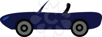 Navy cabriolet vector illustration 