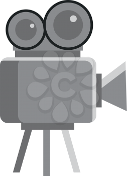 A video camera for shooting vector or color illustration