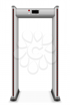 metal detector frame stock vector illustration isolated on white background