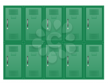 metallic lockers stock vector illustration isolated on white background