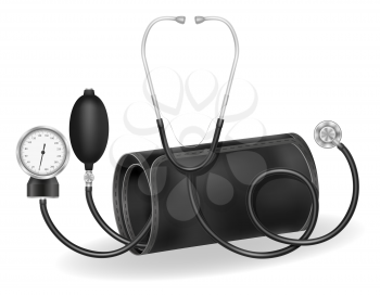 medical manual tonometer stock vector illustration isolated on white background