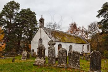 Kincraig, Scotland, UK - 2 November 2019: Kingussie Parish Church