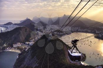 The Sugarloaf Cable Car; Bondinho do Pao de Acucar) is a cableway in Rio de Janeiro, Brazil. Moving between Praia Vermelha and the Sugarloaf Mountain, it stops at Morro da Urca on its way up and down.