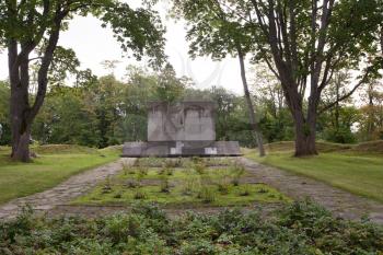 Kuressaare, Saaremaa, Estonia - 09 August 2019: Monument to the Victims of Fascism