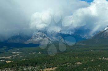 Mount Rundle view from Tunnel Mountain Trail, Banff National Park, Canada