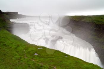 Gullfoss waterfall in summer, Iceland