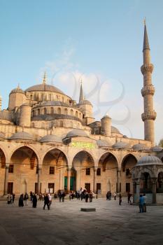 Sultan Ahmed Mosque or Blue Mosque in Istanbul 