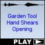 Garden Tool Hand Shears Opening