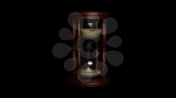 Royalty Free Video of a Rotating Hourglass