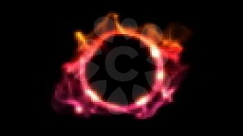 Royalty Free Video of a Flame Circle