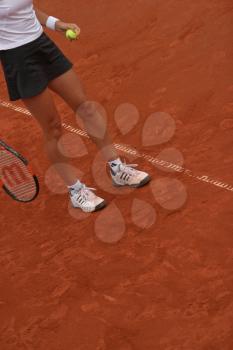 Clay Court Stock Photo