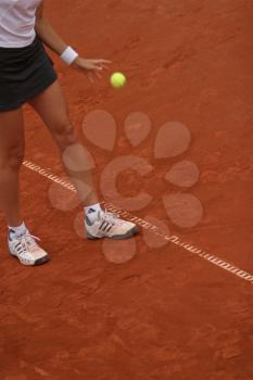 Clay Court Stock Photo