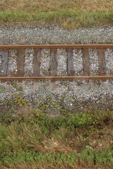 Metal Rails Stock Photo