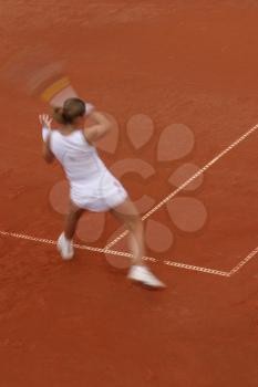 Clay Court Stock Photo