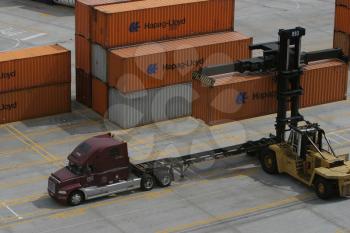 Cargo Truck Stock Photo