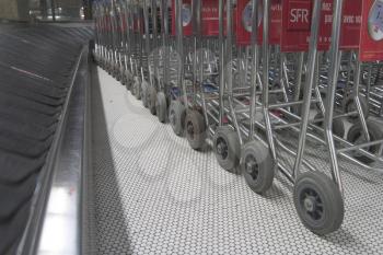Baggage Trolley Stock Photo