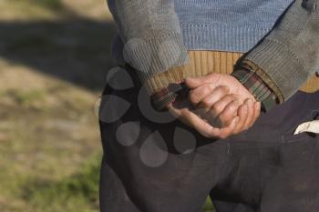 Hands Clasped Stock Photo