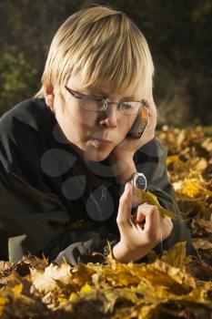 One Teenage Boy Only Stock Photo