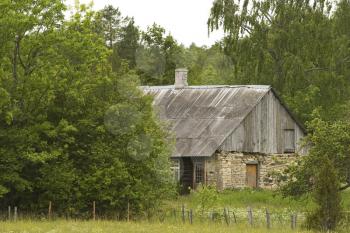 Slanting Roof Stock Photo