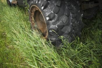 Tractor Tire Stock Photo