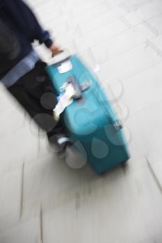 Baggage Trolley Stock Photo