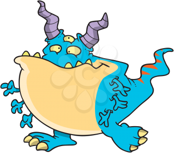 Royalty Free Clipart Image of an Alien Creature