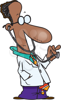 Royalty Free Clipart Image of a Doctor