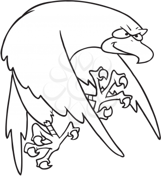 Royalty Free Clipart Image of a Falcon