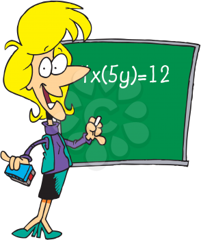 Royalty Free Clipart Image of a Teacher