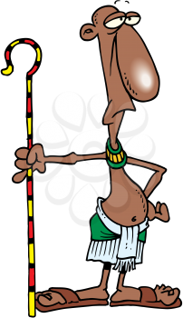 Royalty Free Clipart Image of an Egyptian