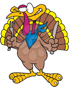 Royalty Free Clipart Image of a Turkey