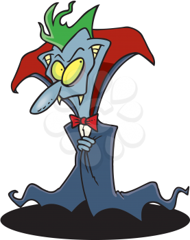 Royalty Free Clipart Image of a Vampire