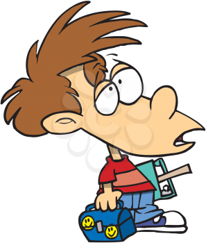 Royalty Free Clipart Image of a Little Boy