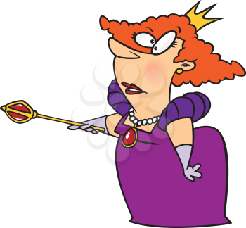 Royalty Free Clipart Image of a Queen