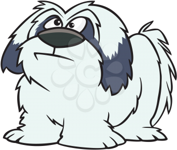 Royalty Free Clipart Image of a Shaggy Dog