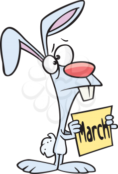 Royalty Free Clipart Image of a March Hare